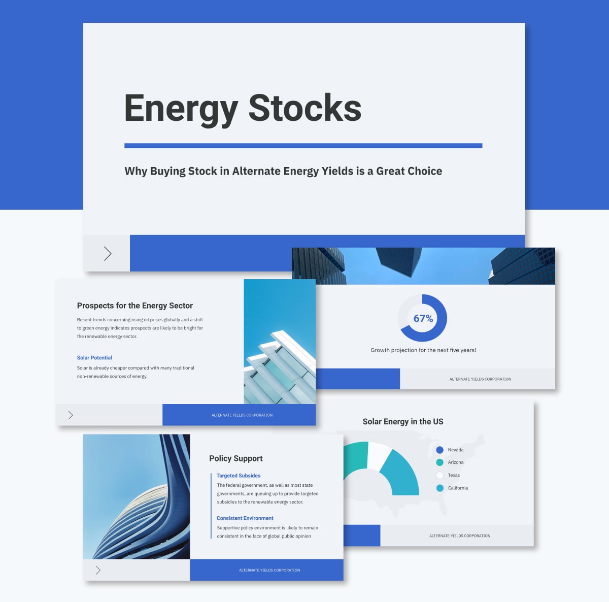 best pitch decks - stock pitch presentation template