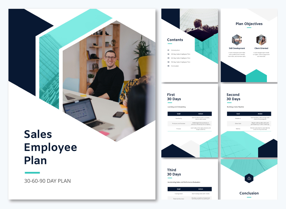 sales plan template - sales employee 30-60-90 day plan