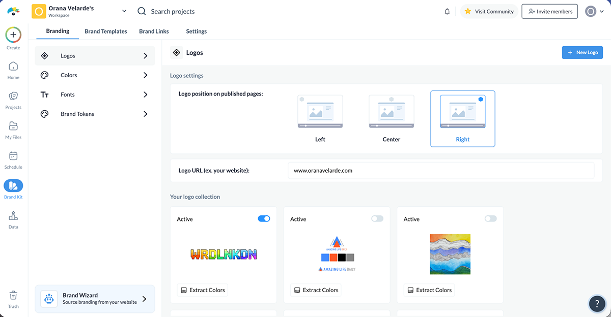 best AI graphic design tools - AI brand wizard
