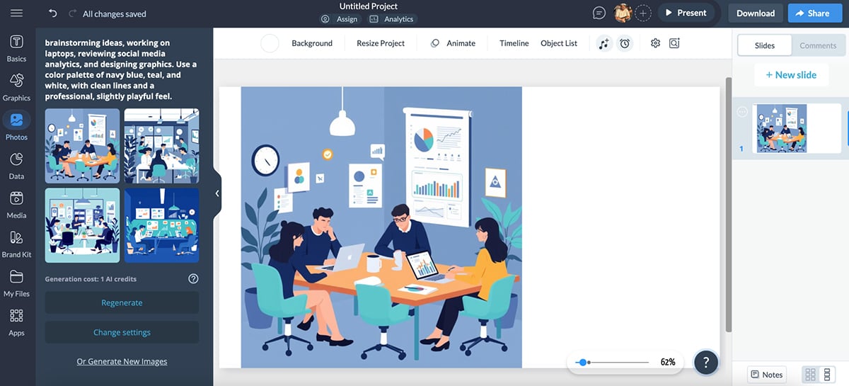 best AI graphic design tools - Visme