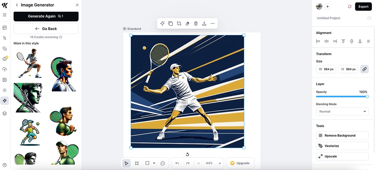 best AI graphic design tools - Kittl