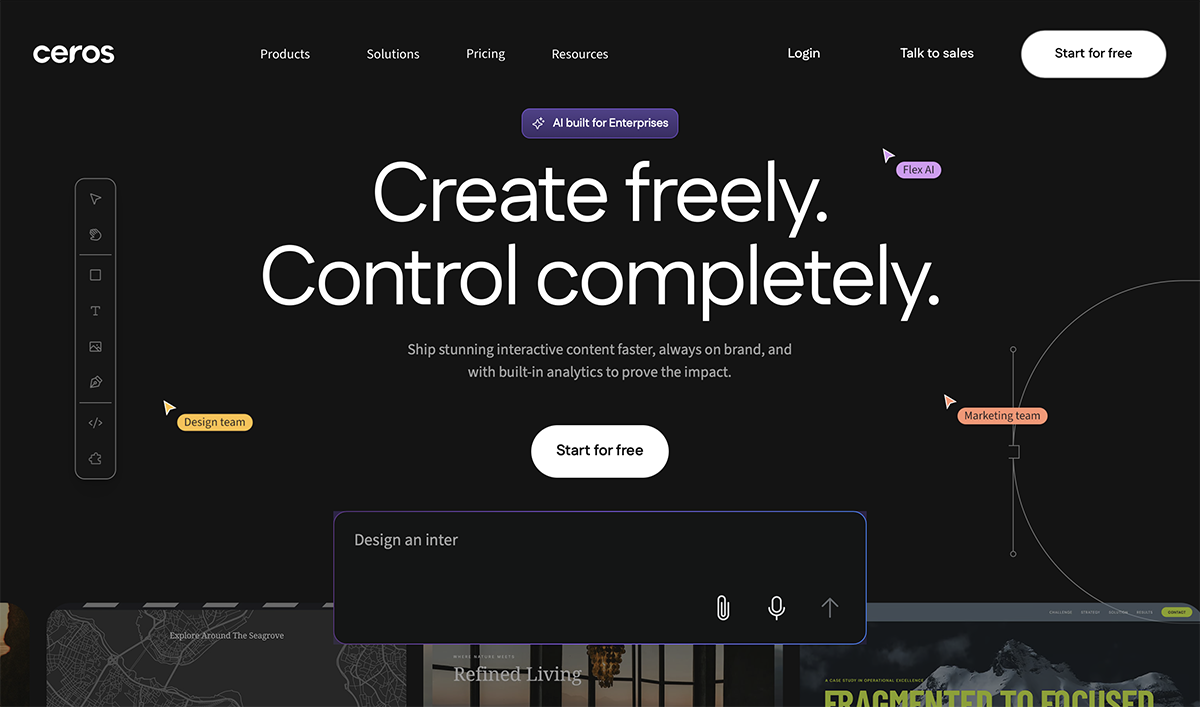 ceros presentation app