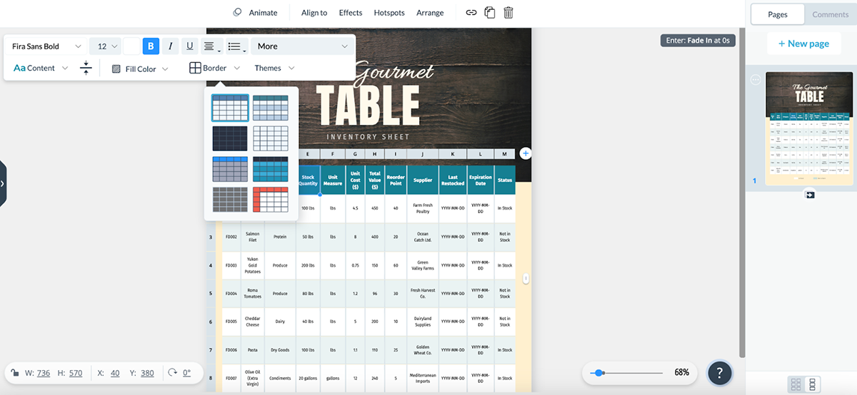 Customize the Layout and Design in Visme