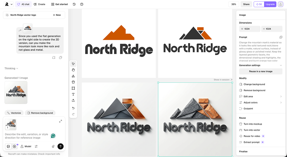best ai design tools - graphic design generated with Recraft.ai