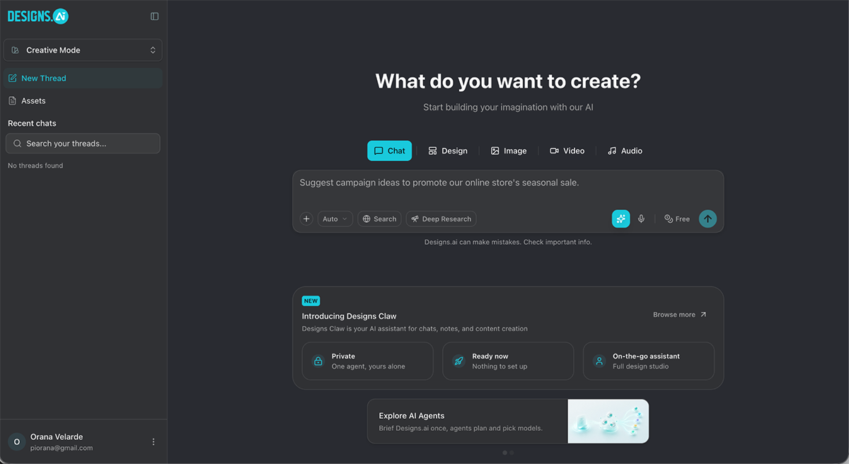 best AI graphic design tools - Designs.ai