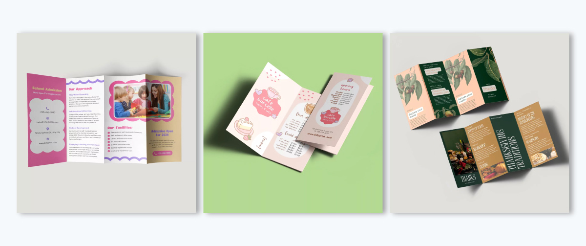 Types of Brochures - Real Life Example of Accordion Fold Brochure