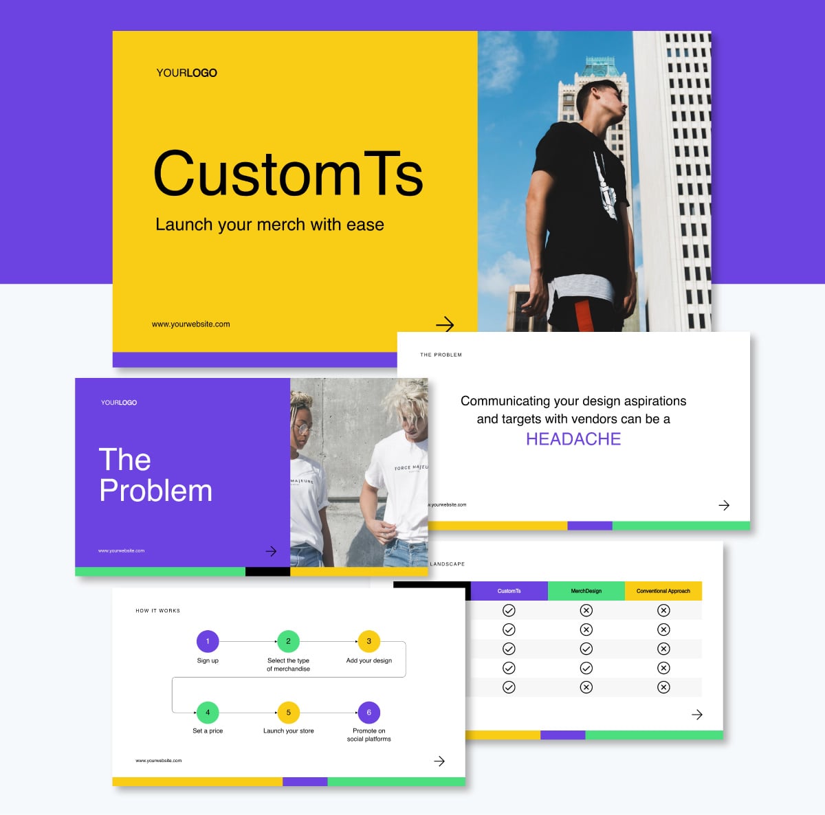 best pitch deck - Ecommerce pitch deck template 