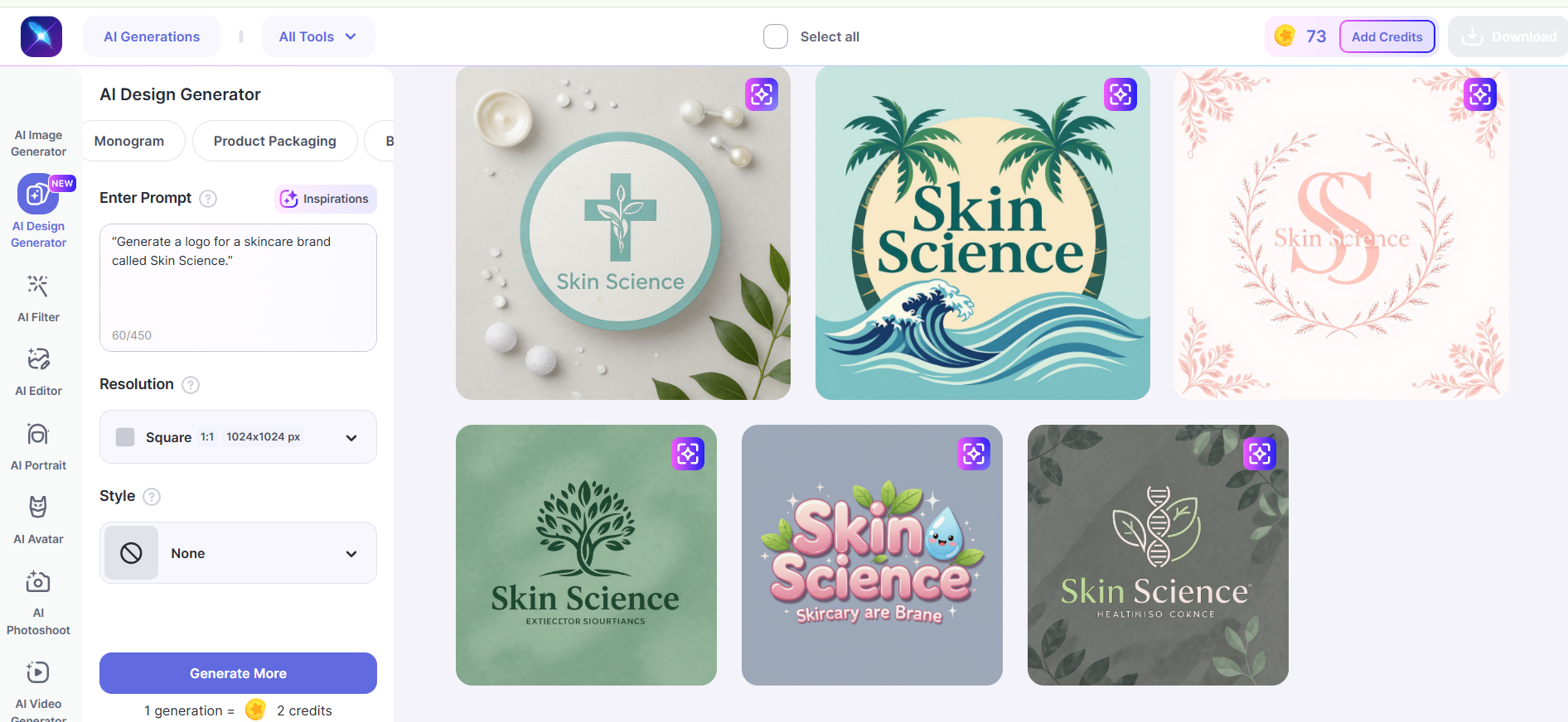 LightX AI Home Page AI Graphic Design Tools