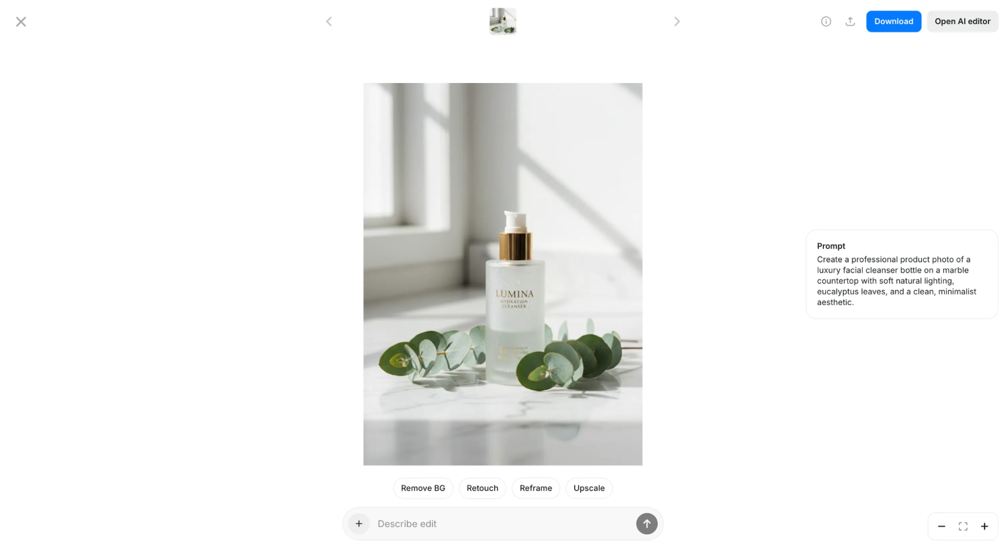 Pixelcut AI image generator,