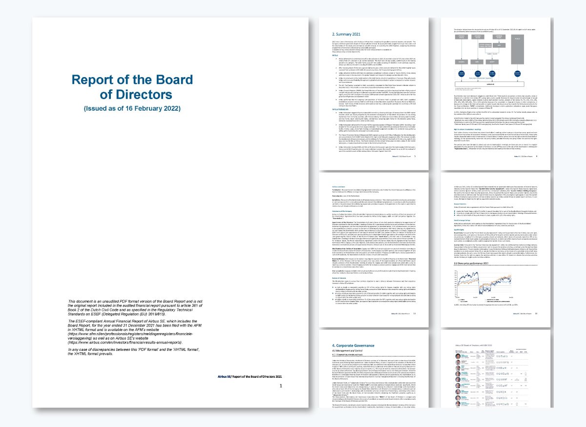 board report example - Airbus
