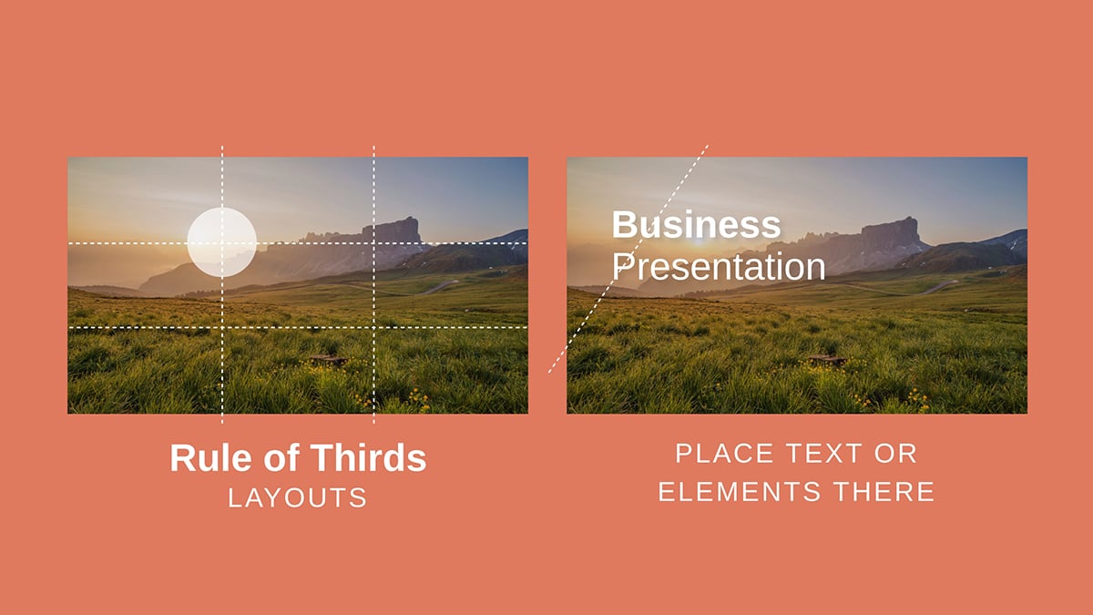 business presentation layout - Use the Rule of Thirds to Guide Design