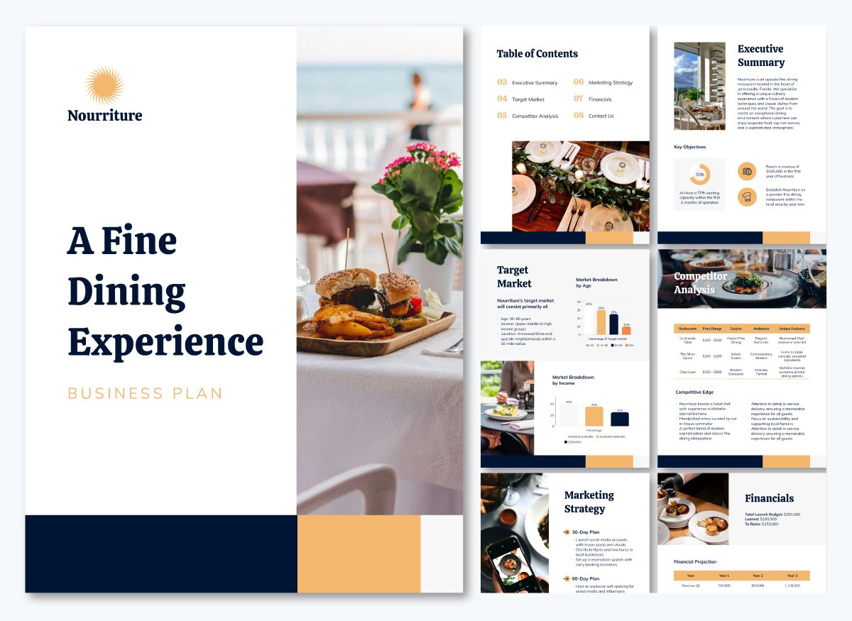 restaurant business plan - Fine Dining Restaurant Business Plan