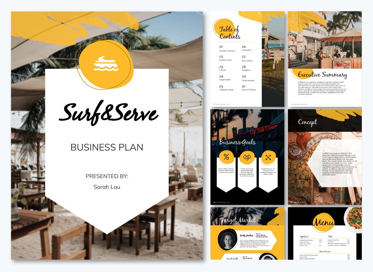 restaurant business plan - Pop Up Restaurant Business Plan