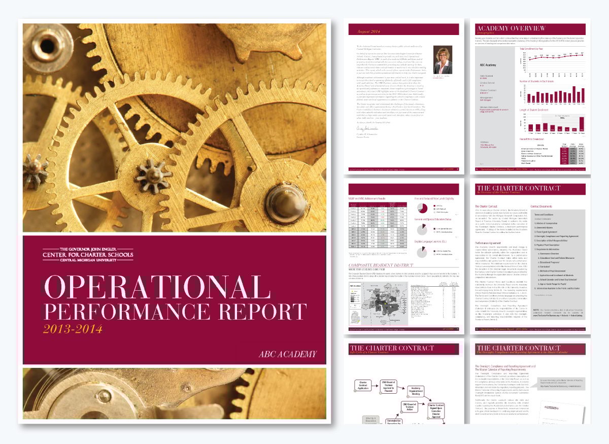 operational board report created by the Governor John Engler Center for Charter Schools.