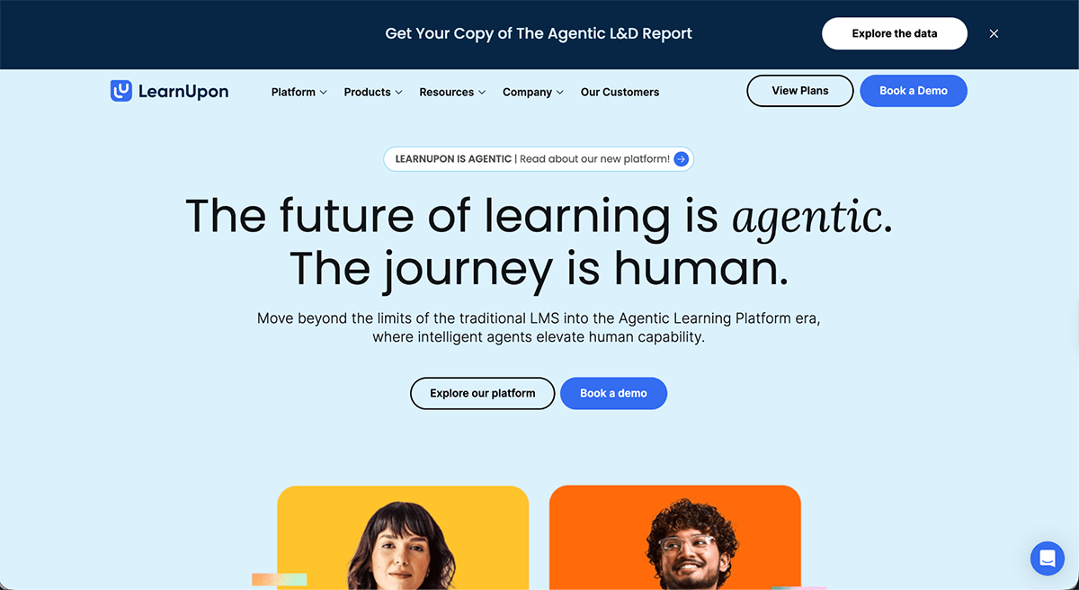 Best Employee Training Software - LearnUpon home page