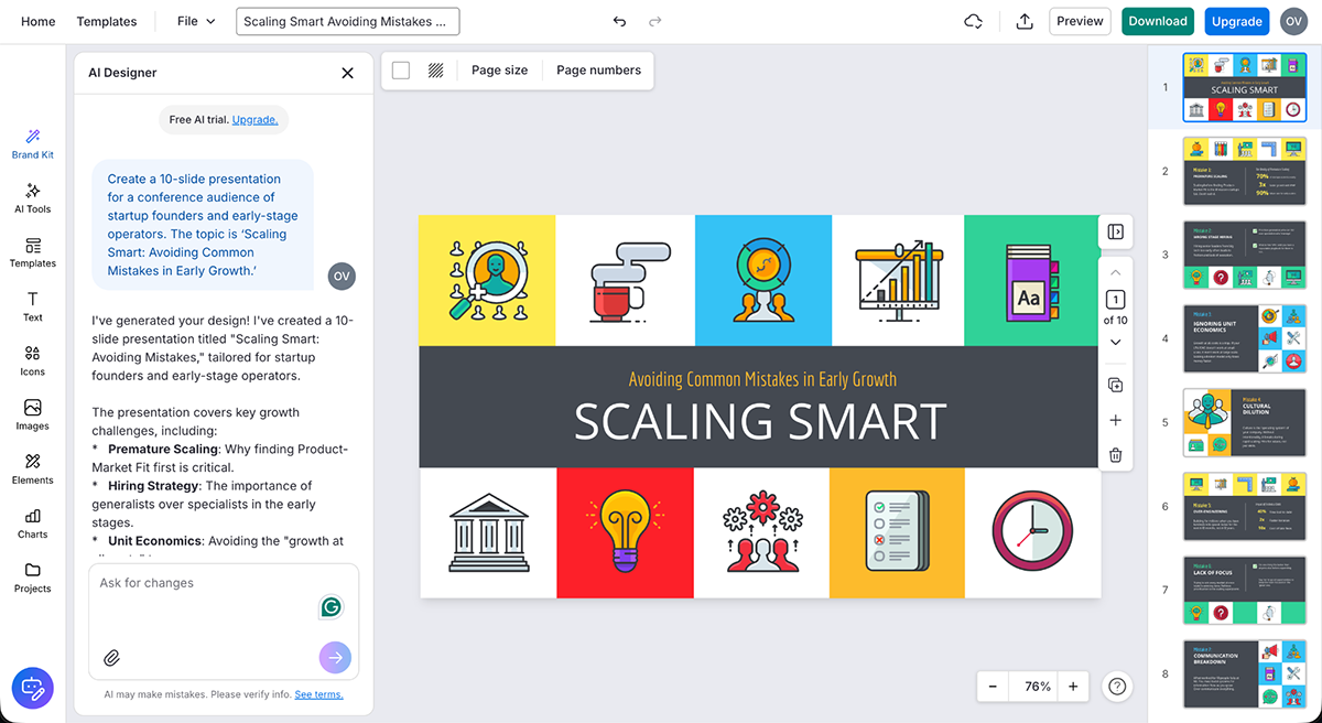 PowerPoint Alternatives Compared in 2026 - venngage's ai features