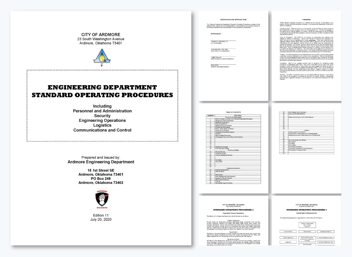  City of Ardmore SOP - Standard operating procedure examples