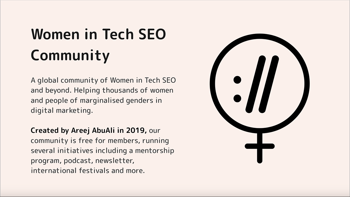 sponsorship level - Women in Tech SEO community