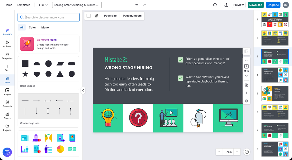 PowerPoint Alternatives Compared in 2026 - venngage's  customization features
