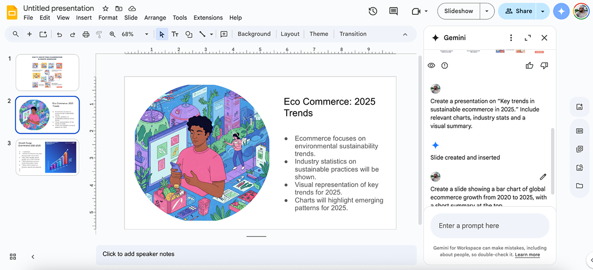 Piktochart alternatives - Google Slides