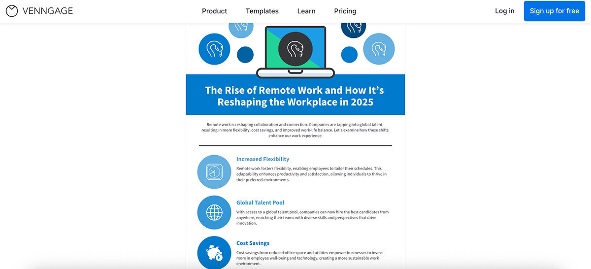 Piktochart alternatives - Venngage
