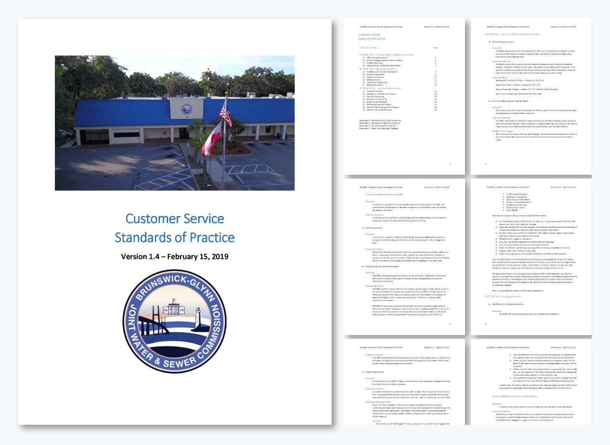 - Brunswick-Glynn Joint Water and Sewer Commission SOPStandard operating procedure examples 