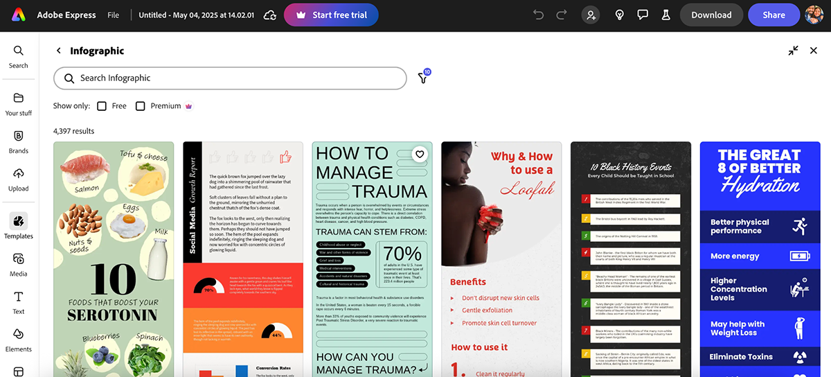 Piktochart alternatives - Adobe Express