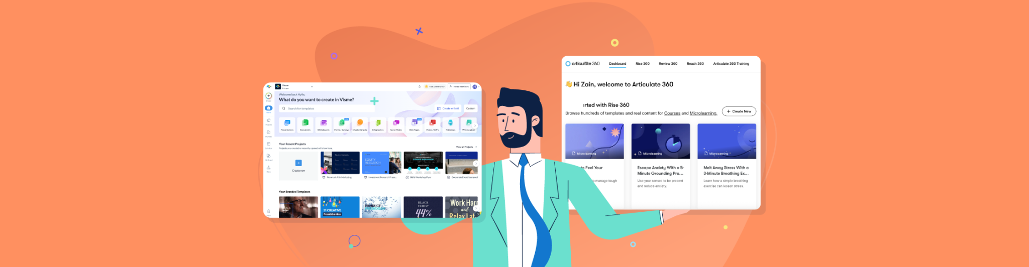 Visme vs Articulate 360: Your Detailed Comparison Guide for 2026