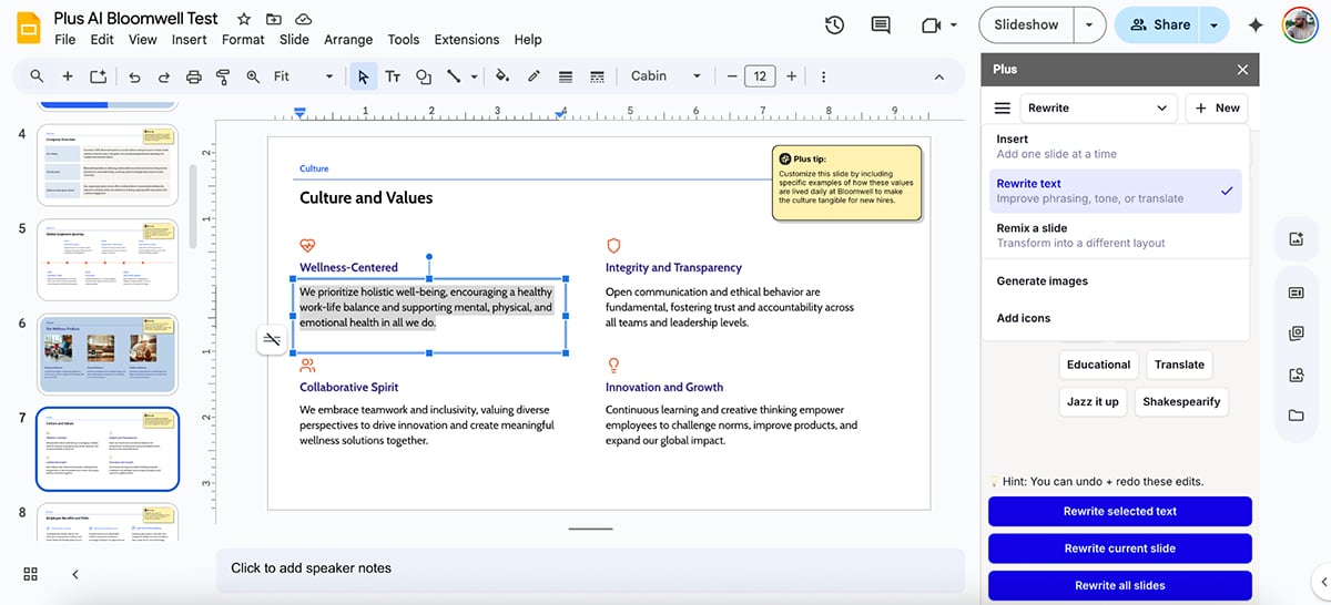 AI That Creates Powerpoint Slides - Plus AI