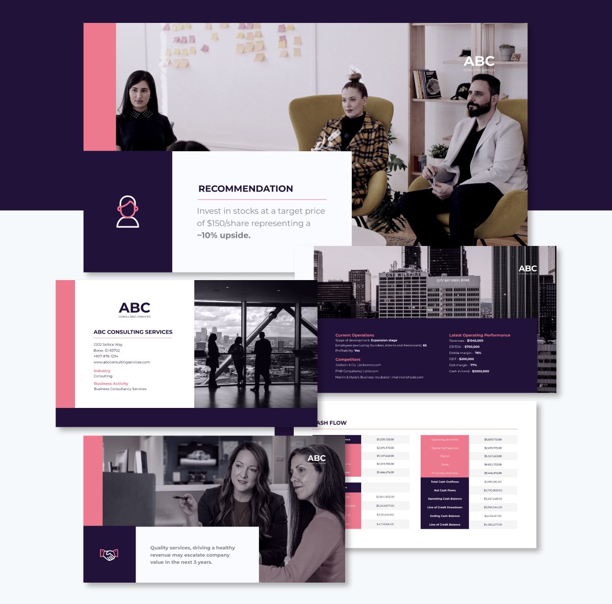 Company Stock Pitch Presentation Template