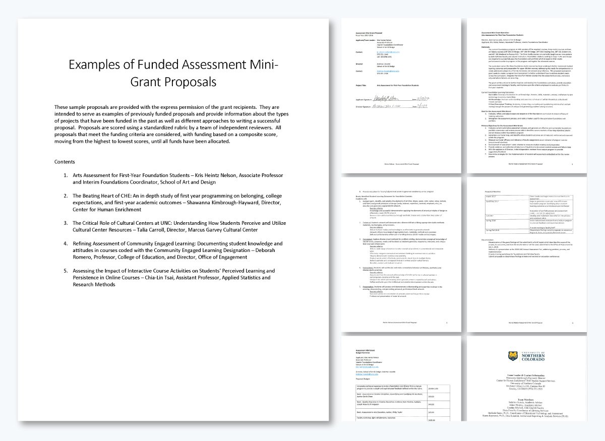 Grant Proposal Examples - Assessment of First Year Programming on Academic Outcome Research Grant Proposal