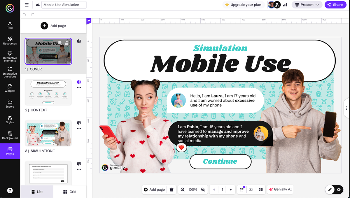 interactive product presentation tools - Genially 
