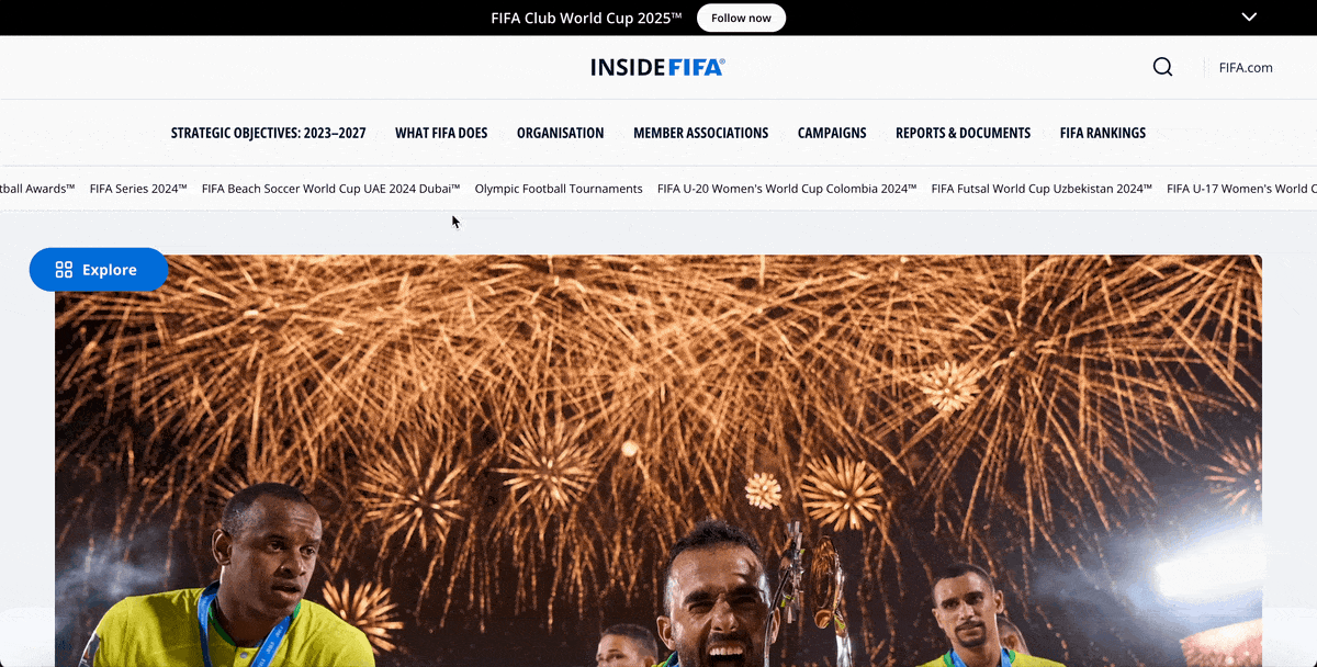 interactive annual report examples - FIFA 2024 Annual Report