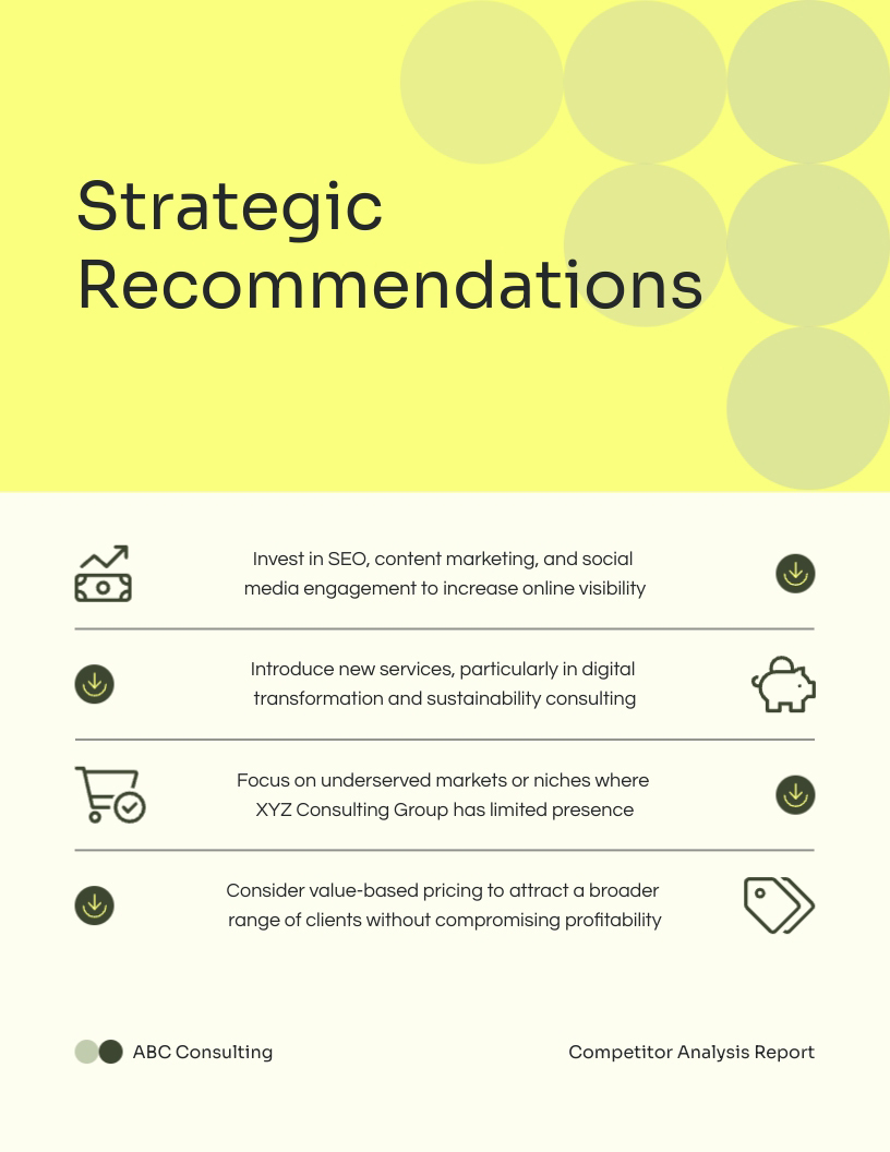 Consulting Competitor Gap Analysis Report Template