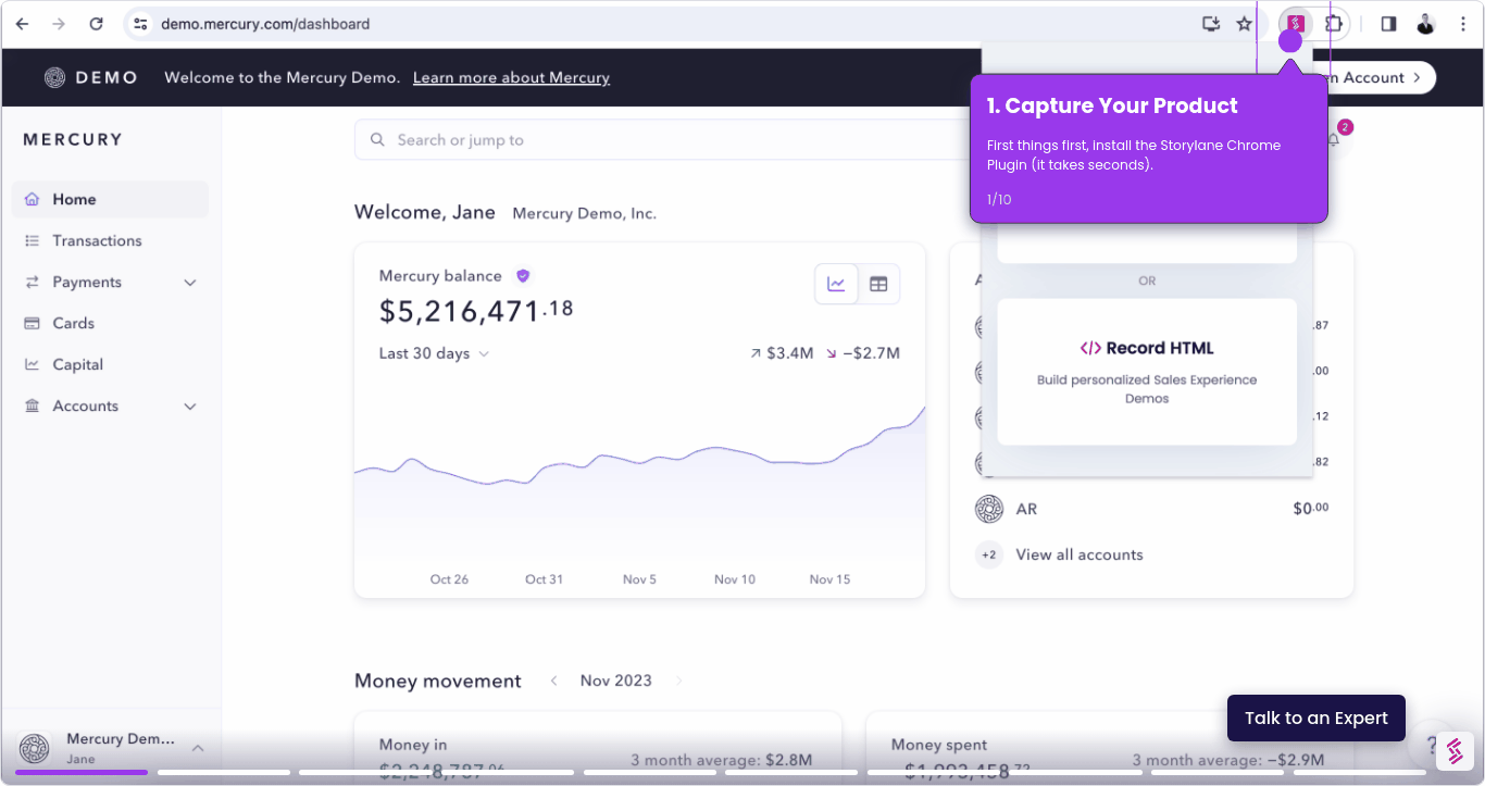 Storylane Interactive Product Presentations