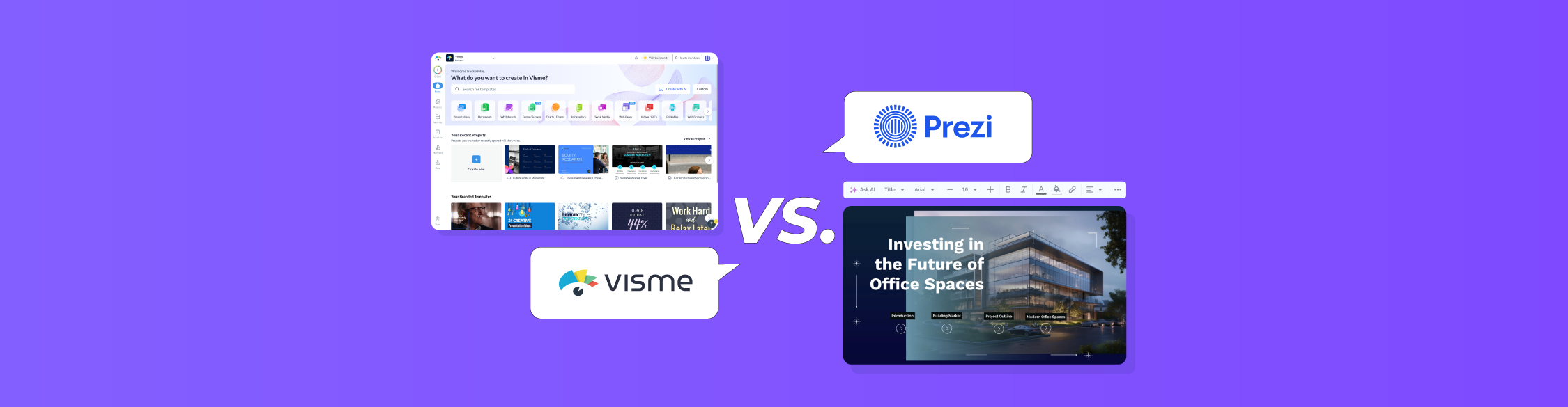 Visme vs Prezi Comparison: Key Differences, Features & Pricing