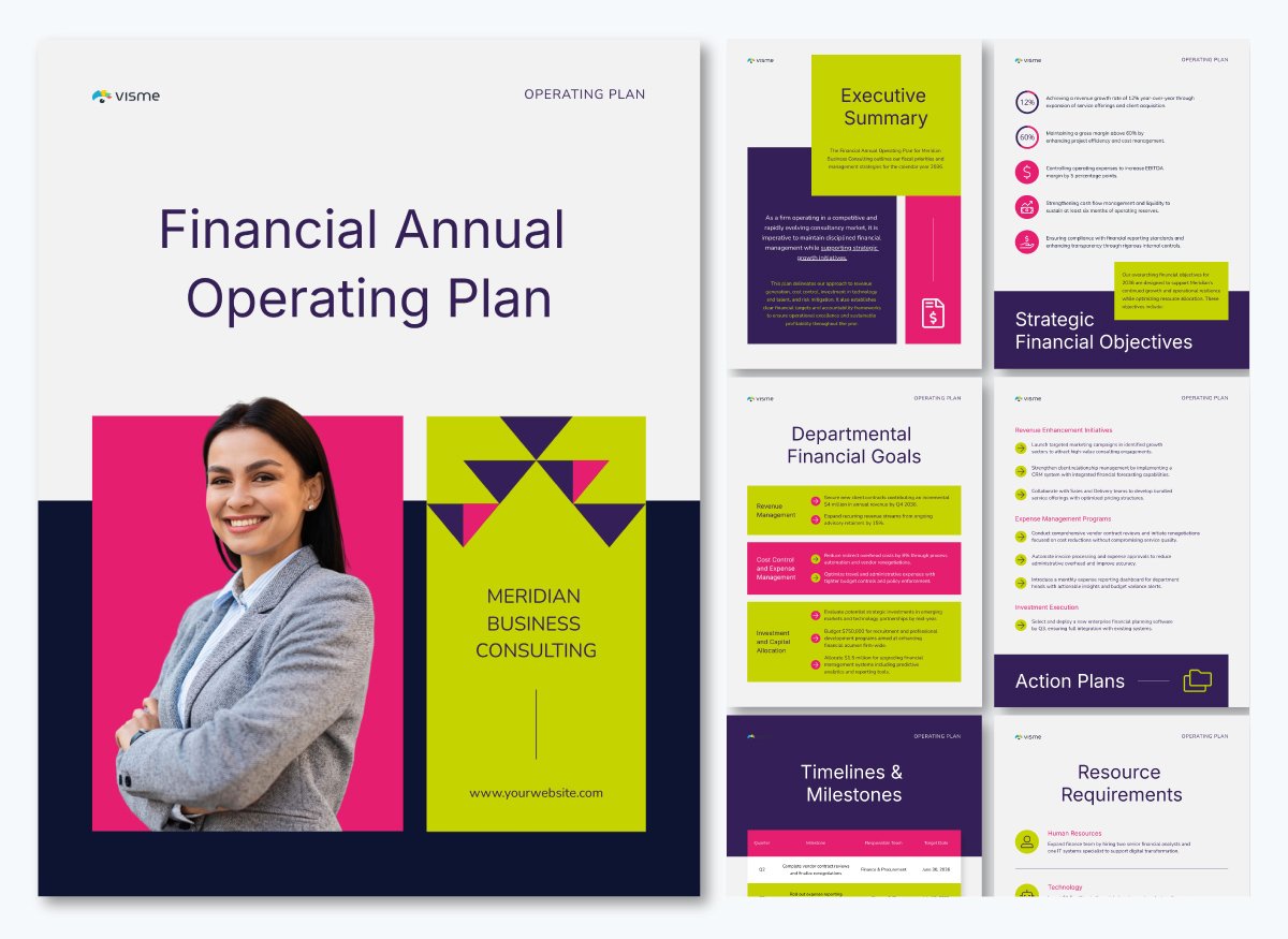 Financial Annual Operating Plan Template