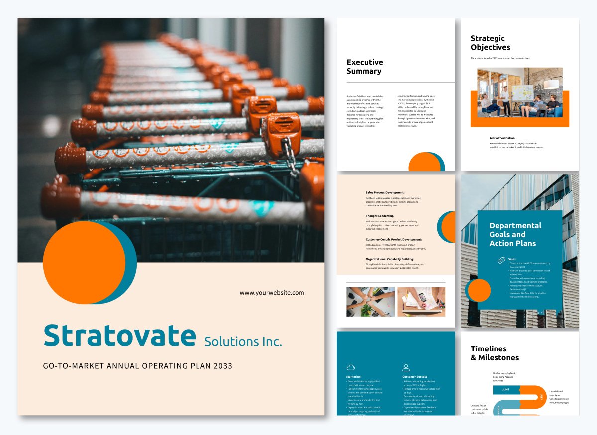 Go to Market Annual Operating Plan Template