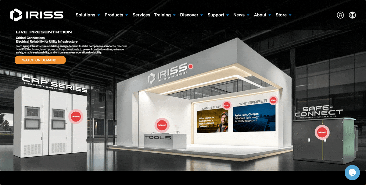 Visme interactive tool used on website