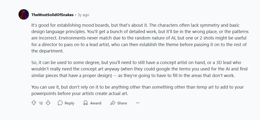 redddit review on Cons of DALL-E