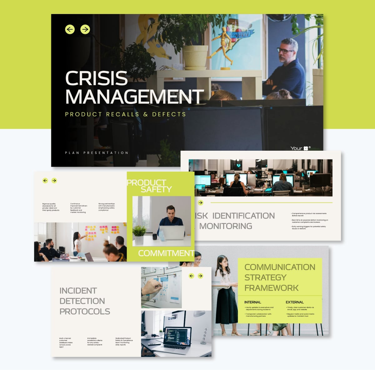 Products Recalls and Defects Crisis Management Plan template