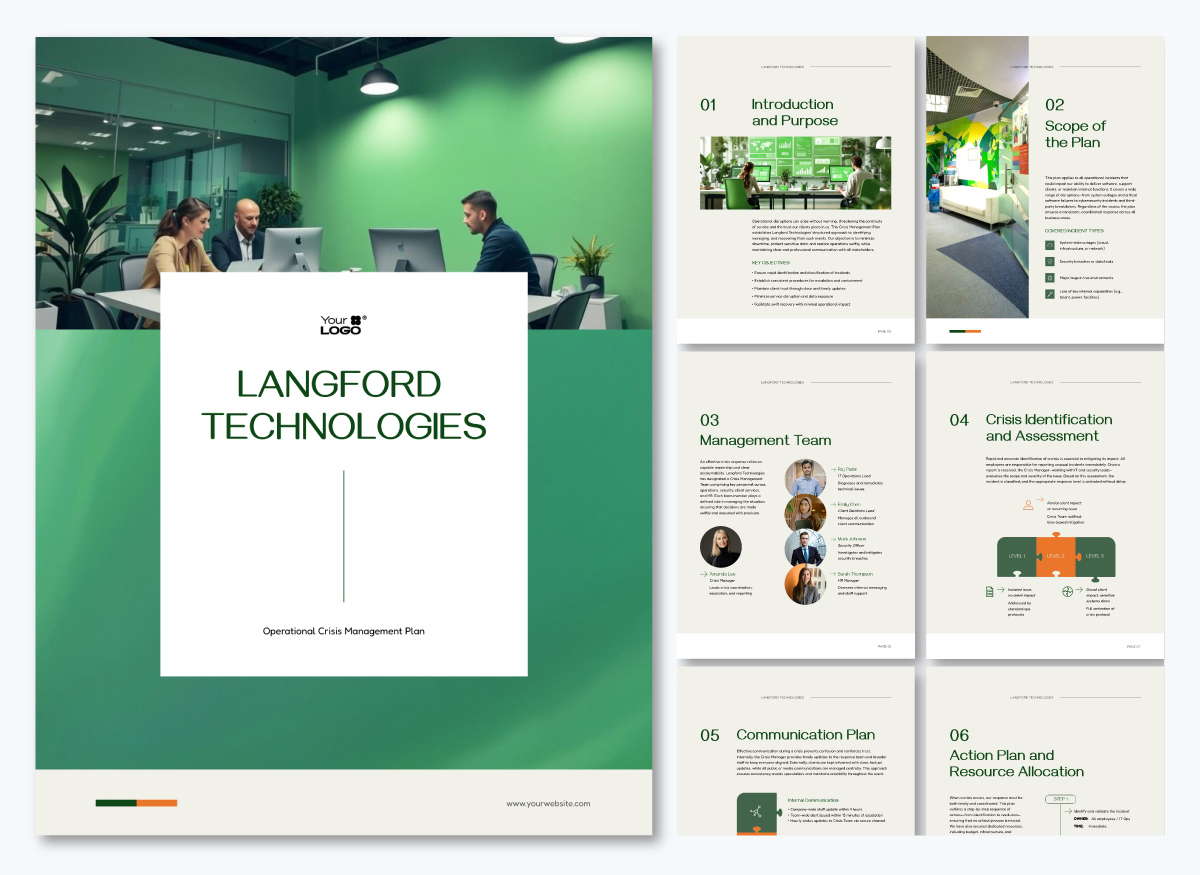 Operational Crisis Management Plan Template