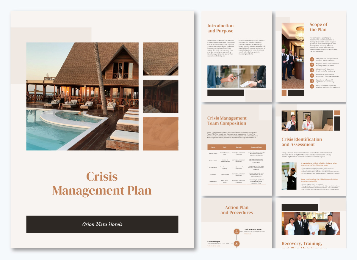 Reputational Crisis Management Plan Template