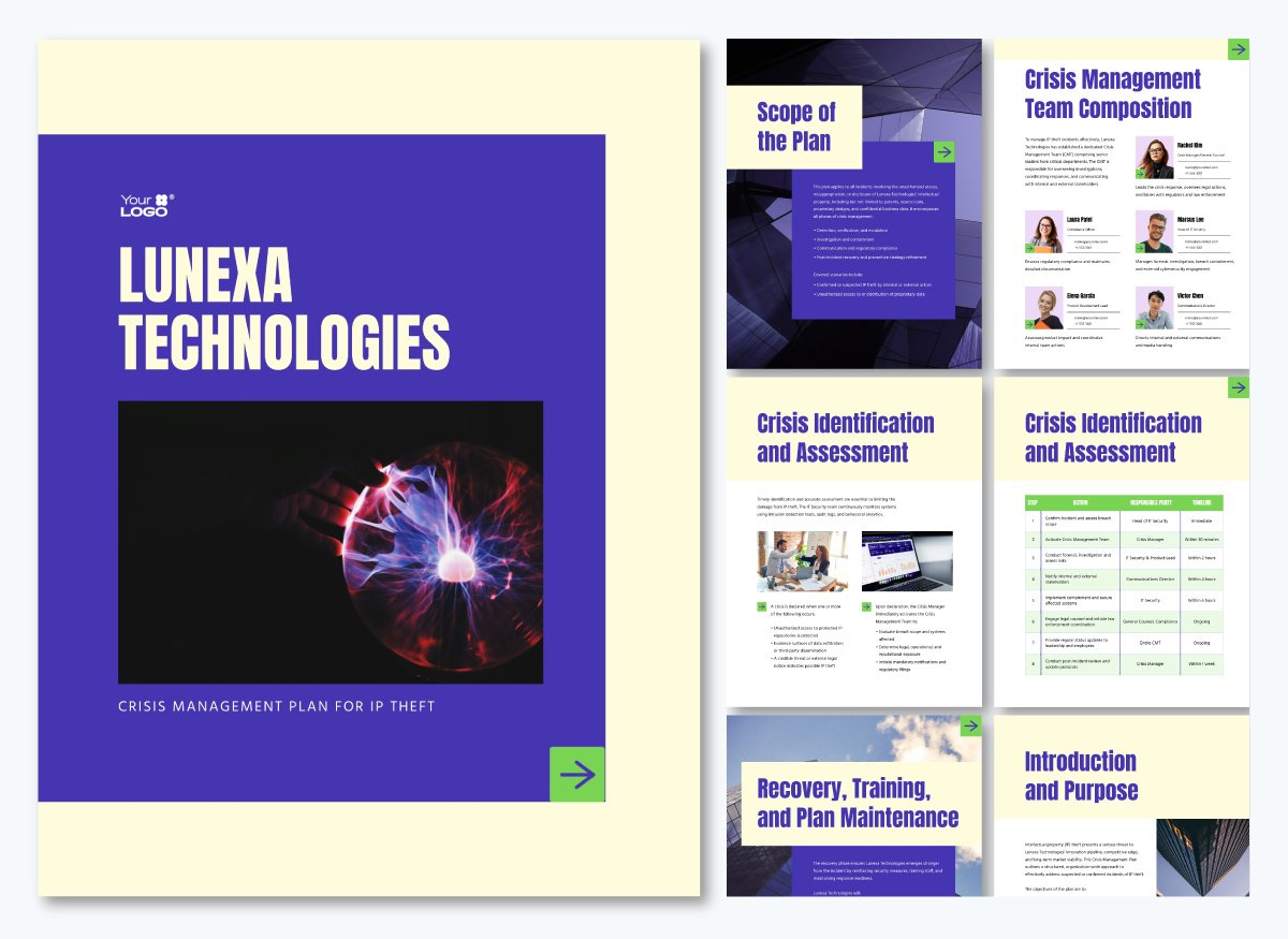 Cybersecurity Crisis Management Plan Template