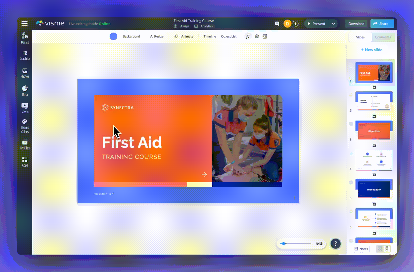 AI Text-to-speech generator, for presentations