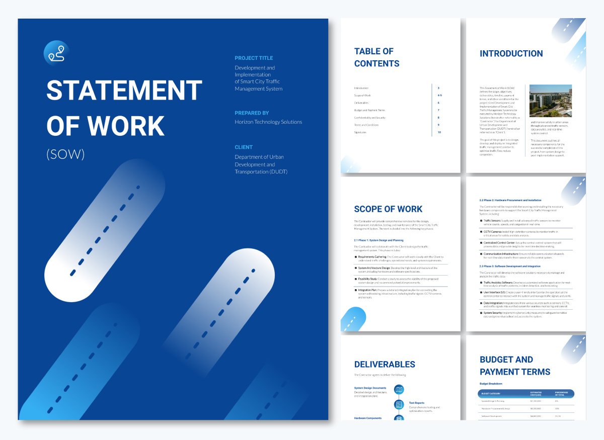 SOW Template for Government Agencies