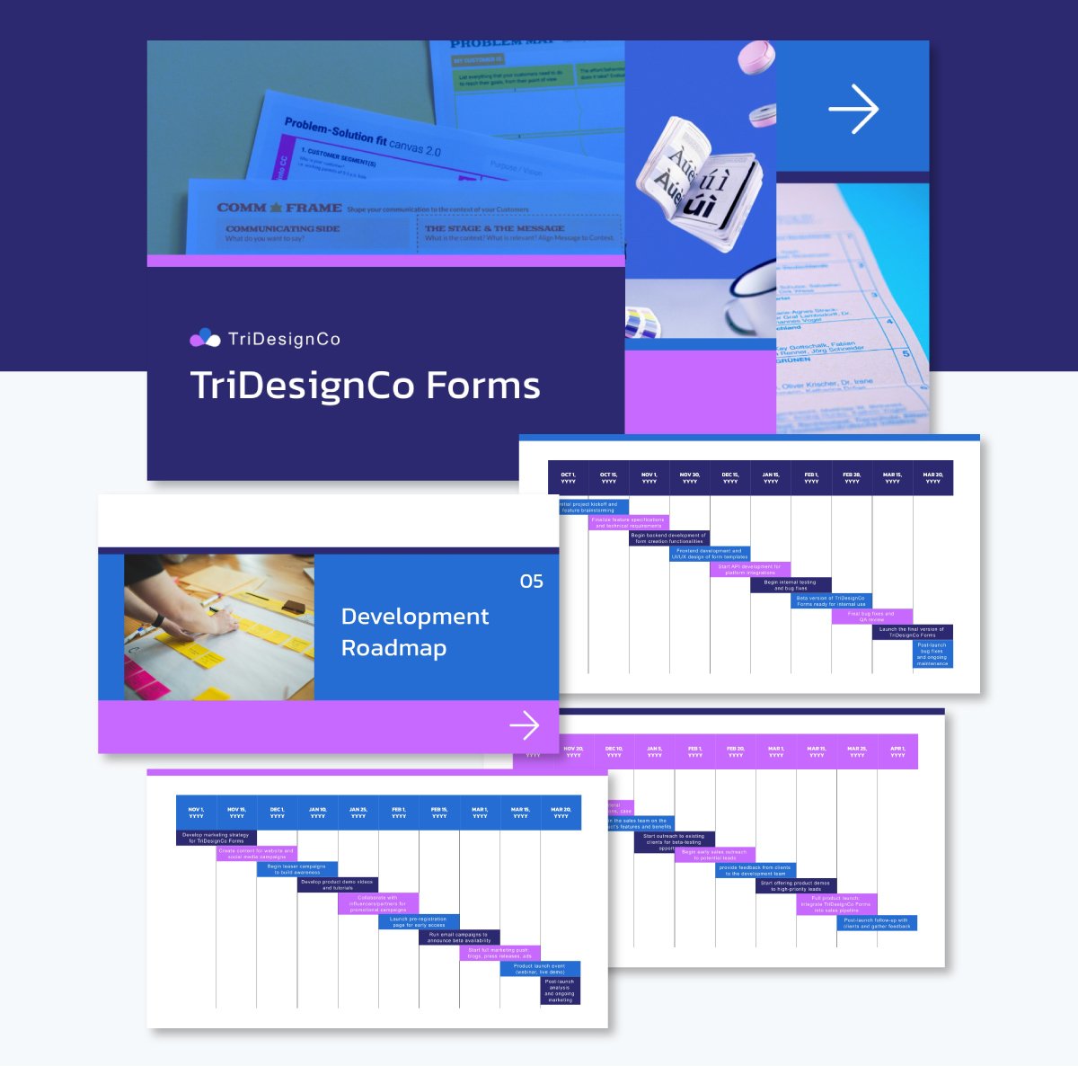 strategy roadmap template deck. 