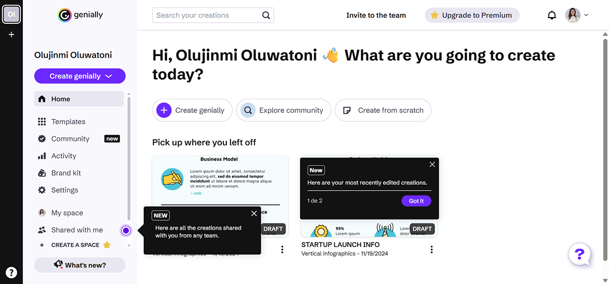 interactive presentation - Genially