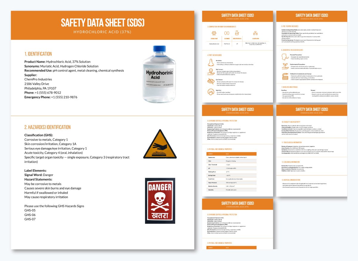 Hazardous Chemical Safety Data Sheet