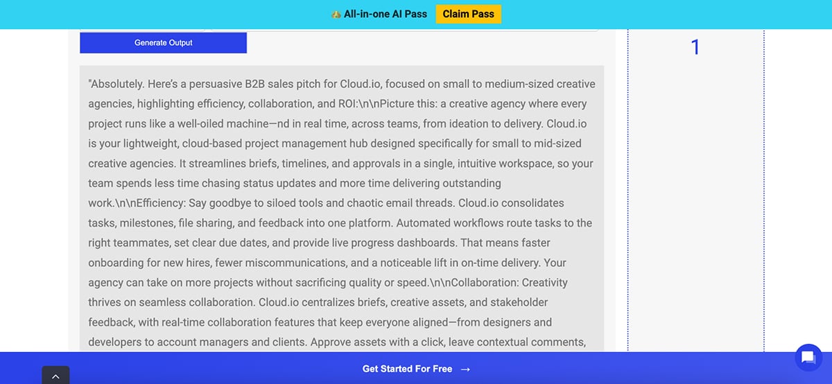 AI Sales Pitch Generator - Writecream